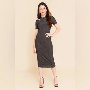Krisa Cutout Midi Dress / francesca / size s